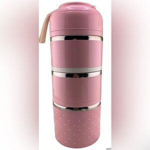 NwOT Pink Bento Stack Food Storage Lunch Container